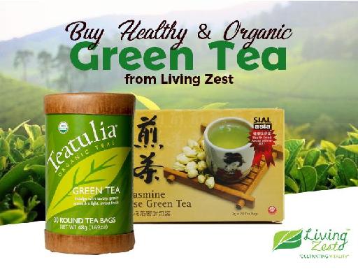 Buy Healthy & Organic Green Tea from Living Zest